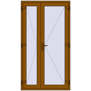 Zamów teraz Drzwi wewnętrzne 1200x2180 mm REHAU BASE 60 (Z74) GOLDEN OAK dwustronny