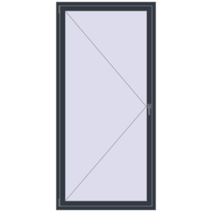 Zamów teraz Okna skrzydłowe 1100x2300 mm KORSA BRILLANT DESIGN ANTHRACITE_GREY_STRUKTURAL dwustronny