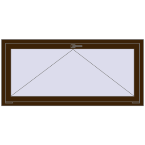 Buy Tilt-and-Turn 1500x700 mm REHAU OPTIMUM EURO-DESIGN 70 DARK_OAK two-sided