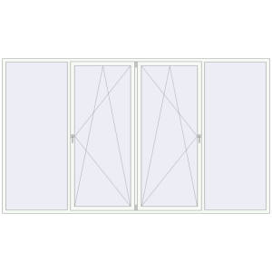 Zamów teraz Okna skrzydłowe 3800x2200 mm KORSA BRILLANT DESIGN