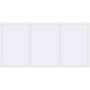 Buy Tilt-and-Turn 3600x1800 mm REHAU OPTIMUM EURO-DESIGN 70 RAL 9016 Traffic white two-sided