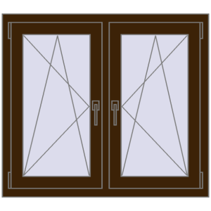 Zamów teraz Okna skrzydłowe 1005x920 mm REHAU ENERGY-SAVING SYNEGO MD DARK_OAK dwustronny