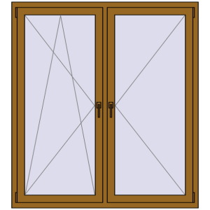 Zamów teraz Okna skrzydłowe 1450x1600 mm KORSA BRILLANT DESIGN