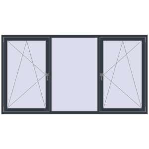 Buy Tilt-and-Turn 2470x1340 mm KORSA ENERGY-SAVING REHAU SYNEGO MD