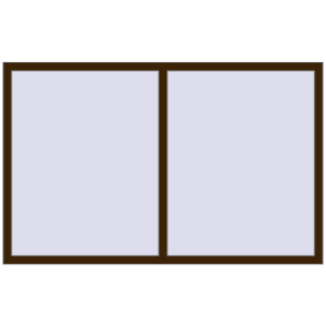 Buy Tilt-and-Turn 1900x1200 mm REHAU OPTIMUM EURO-DESIGN 70 DARK_OAK two-sided