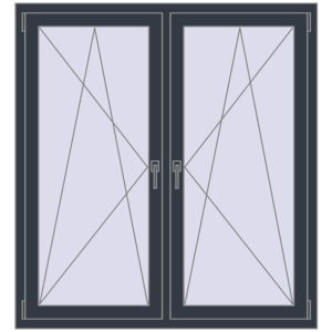 Zamów teraz Okna skrzydłowe 1300x1400 mm KORSA OPTIMUM REHAU EURO 70