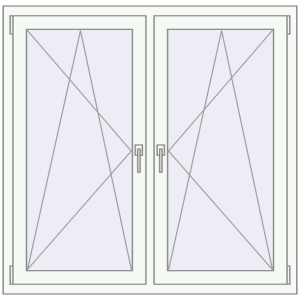 Zamów teraz Okna skrzydłowe 1320x1235 mm REHAU ENERGY-SAVING SYNEGO MD GOLDEN OAK zewnętrzny