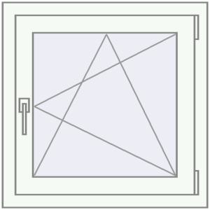 Buy Tilt-and-Turn 710x725 mm REHAU ENERGY-SAVING SYNEGO MD RAL 9016 Traffic white two-sided