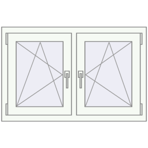 Zamów teraz Okna skrzydłowe 1005x665 mm REHAU ENERGY-SAVING SYNEGO MD BLACK_BROWN zewnętrzny