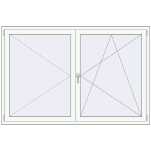 Buy Tilt-and-Turn 1870x1240 mm KORSA ENERGY-SAVING REHAU SYNEGO MD