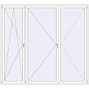 Buy Tilt-and-Turn 2500x2300 mm KORSA BRILLANT DESIGN
