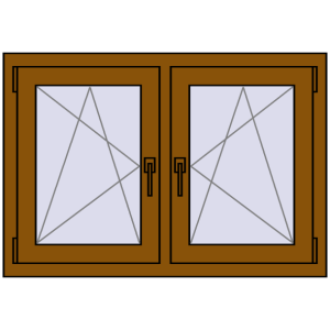 Zamów teraz Okna skrzydłowe 1020x710 mm REHAU ENERGY-SAVING SYNEGO MD GOLDEN OAK dwustronny