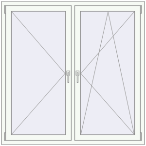 Buy Tilt-and-Turn 1450x1450 mm KORSA ENERGY-SAVING REHAU SYNEGO MD