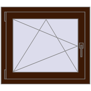Buy Tilt-and-Turn 800x700 mm CLASICTHERM 70 MAHAGON_SAPELI two-sided