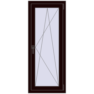 Buy Tilt-and-Turn 550x1350 mm REHAU OPTIMUM EURO-DESIGN 70 CHOCOLATE_BROWN two-sided