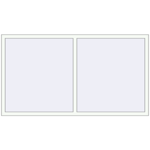 Buy Tilt-and-Turn 2000x1100 mm REHAU OPTIMUM EURO-DESIGN 70 RAL 9016 Traffic white two-sided