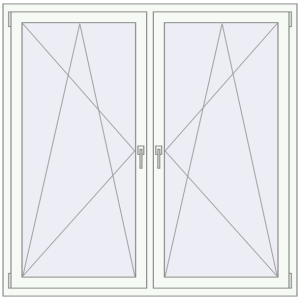 Zamów teraz Okna skrzydłowe 1585x1536 mm REHAU OPTIMUM EURO-DESIGN 70 WALNUT zewnętrzny