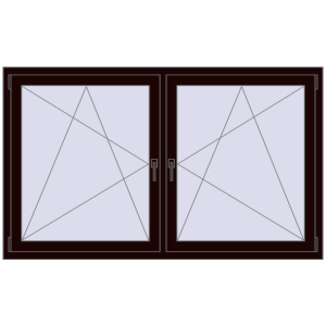 Zamów teraz Okna skrzydłowe 1815x1070 mm REHAU ENERGY-SAVING SYNEGO MD CHOCOLATE_BROWN dwustronny