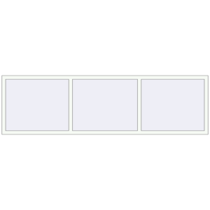 Buy Tilt-and-Turn 2800x800 mm REHAU OPTIMUM EURO-DESIGN 70 RAL 9016 Traffic white two-sided