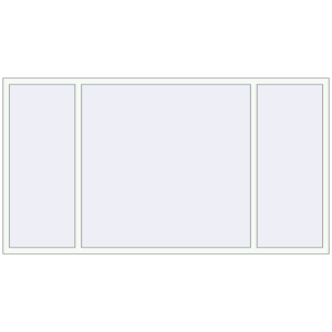 Buy Tilt-and-Turn 2600x1400 mm REHAU ENERGY-SAVING SYNEGO MD RAL 9016 Traffic white two-sided