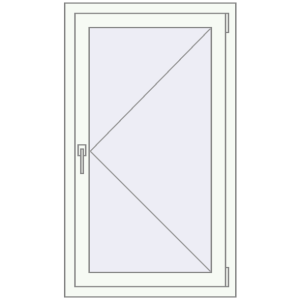 Buy Tilt-and-Turn 660x1170 mm REHAU OPTIMUM EURO-DESIGN 70 RAL 9016 Traffic white two-sided