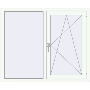 Zamów teraz Okna skrzydłowe 1300x1050 mm REHAU OPTIMUM EURO-DESIGN 70 RAL 9016 Traffic white dwustronny
