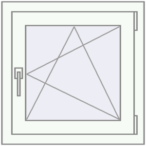Buy Tilt-and-Turn 600x600 mm REHAU OPTIMUM EURO-DESIGN 70 RAL 9016 Traffic white two-sided