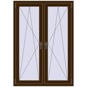 Zamów teraz Okna skrzydłowe 1050x1520 mm REHAU ENERGY-SAVING SYNEGO MD DARK_OAK dwustronny