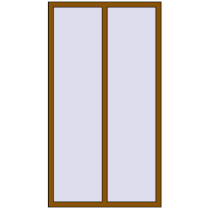 Buy Tilt-and-Turn 1100x2000 mm REHAU ENERGY-SAVING SYNEGO MD GOLDEN OAK two-sided