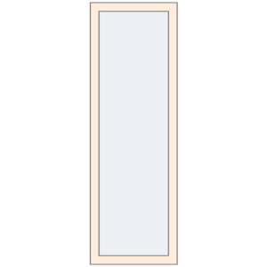 Buy Tilt-and-Turn 500x1500 mm REHAU OPTIMUM EURO-DESIGN 70 CREAME_WHITE_50L-2 two-sided