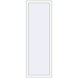 Buy Tilt-and-Turn 550x1750 mm REHAU OPTIMUM EURO-DESIGN 70 RAL 9016 Traffic white two-sided