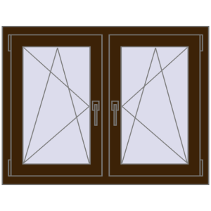 Zamów teraz Okna skrzydłowe 1005x755 mm REHAU ENERGY-SAVING SYNEGO MD DARK_OAK dwustronny