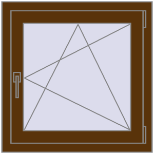 Zamów teraz Okna skrzydłowe 700x700 mm EPSILON OPTIMA WALNUT dwustronny