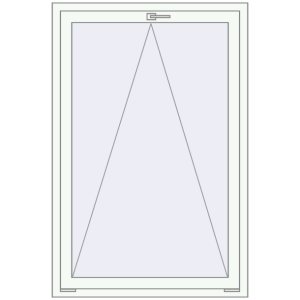 Buy Tilt-and-Turn 1000x1500 mm REHAU OPTIMUM EURO-DESIGN 70 RAL 9016 Traffic white two-sided