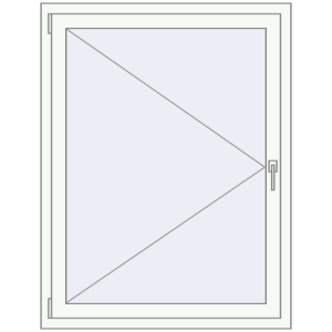 Buy Tilt-and-Turn 1000x1300 mm REHAU ENERGY-SAVING SYNEGO MD RAL 9016 Traffic white two-sided