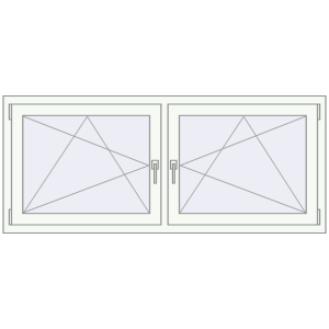 Zamów teraz Okna skrzydłowe 1710x695 mm REHAU ENERGY-SAVING SYNEGO MD BLACK_ULTI-MATT zewnętrzny