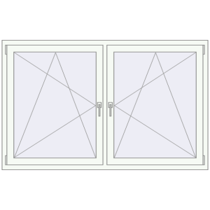 Zamów teraz Okna skrzydłowe 1840x1085 mm REHAU ENERGY-SAVING SYNEGO MD BASALT_GREY zewnętrzny