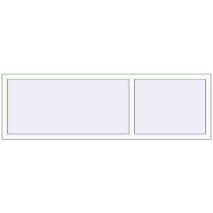 Zamów teraz Okna skrzydłowe 1980x620 mm EPSILON OPTIMA RAL 9016 Traffic white dwustronny