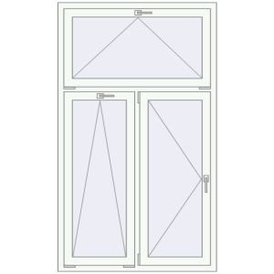 Buy Tilt-and-Turn 1100x1860 mm KORSA BRILLANT DESIGN