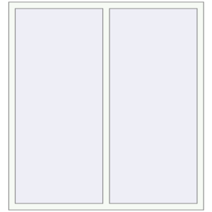Buy Tilt-and-Turn 1490x1590 mm REHAU OPTIMUM EURO-DESIGN 70 RAL 9016 Traffic white two-sided