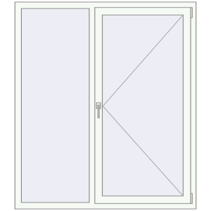 Buy Tilt-and-Turn 1400x1600 mm REHAU ENERGY-SAVING SYNEGO MD RAL 9016 Traffic white two-sided