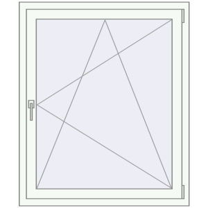 Buy Tilt-and-Turn 980x1200 mm REHAU ENERGY-SAVING SYNEGO MD RAL 9016 Traffic white two-sided
