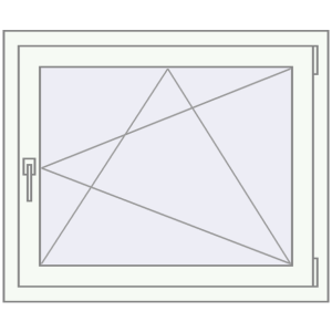 Buy Tilt-and-Turn 900x750 mm REHAU OPTIMUM EURO-DESIGN 70 RAL 9016 Traffic white two-sided