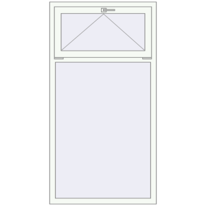 Buy Tilt-and-Turn 930x1760 mm REHAU OPTIMUM EURO-DESIGN 70 RAL 9016 Traffic white two-sided