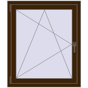 Zamów teraz Okna skrzydłowe 850x1000 mm CLASICTHERM 70 DARK_OAK dwustronny