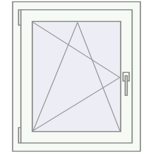 Buy Tilt-and-Turn 690x790 mm REHAU OPTIMUM EURO-DESIGN 70 RAL 9016 Traffic white two-sided
