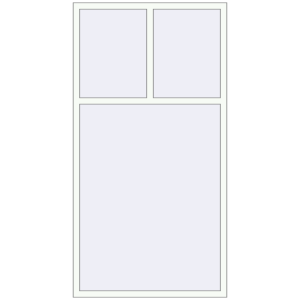 Buy Tilt-and-Turn 1200x2300 mm REHAU OPTIMUM EURO-DESIGN 70 RAL 9016 Traffic white two-sided