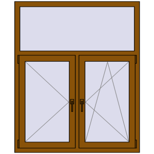 Zamów teraz Okna skrzydłowe 1200x1450 mm REHAU OPTIMUM EURO-DESIGN 70 GOLDEN OAK dwustronny