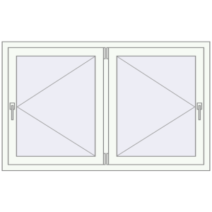 Buy Tilt-and-Turn 1450x900 mm REHAU OPTIMUM EURO-DESIGN 70 GOLDEN OAK external