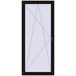 Buy Tilt-and-Turn 1000x2300 mm REHAU ENERGY-SAVING SYNEGO MD BLACK_BROWN two-sided